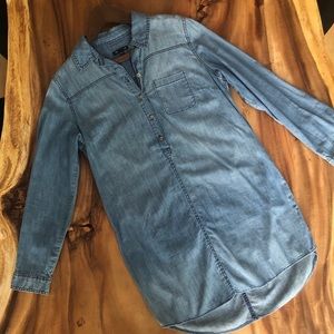 Vintage denim shirt dress